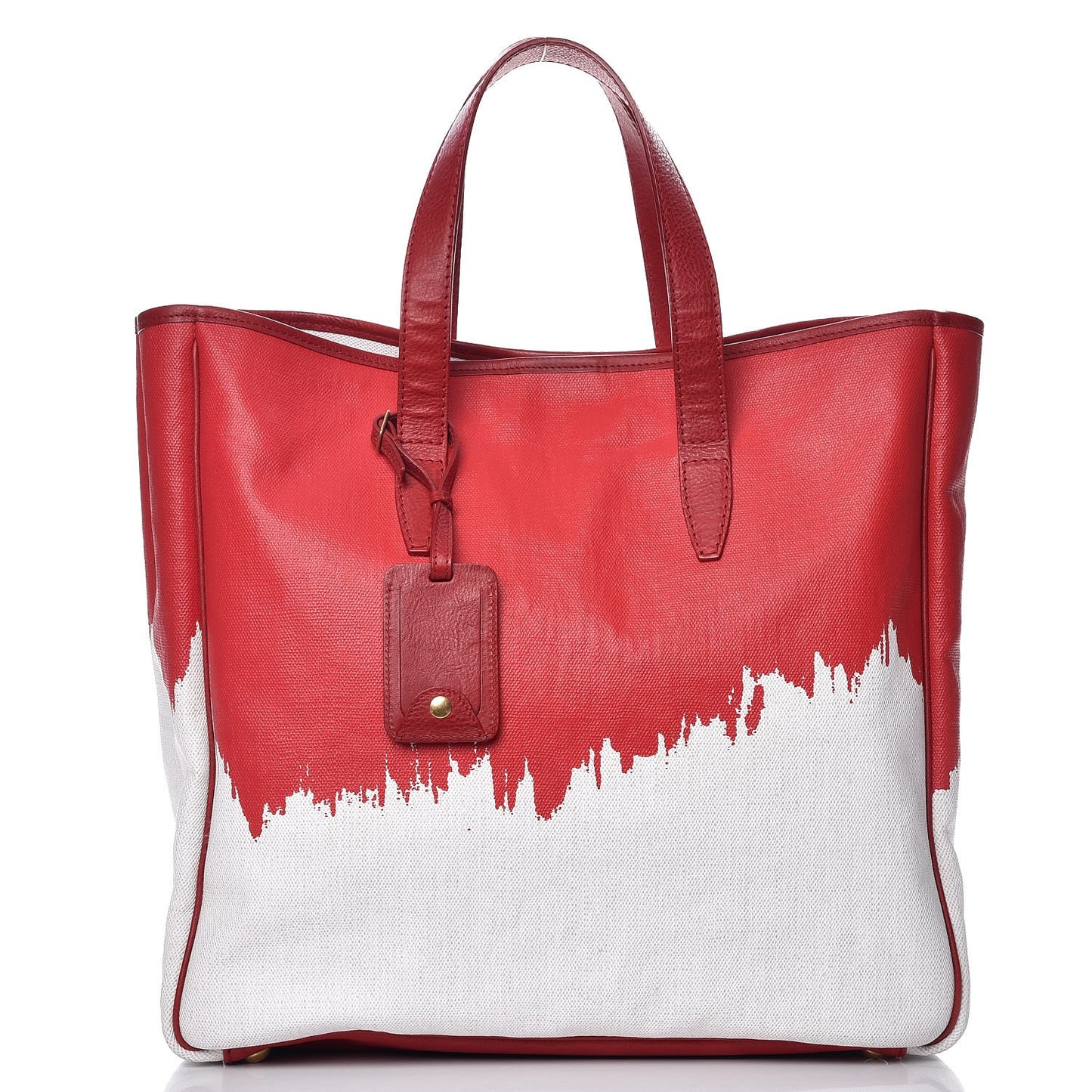 Canvas Raspail Cascade Print Tote Red