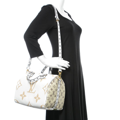Louis Vuitton Monogram Giant Speedy Bandouliere 30 Kaki Beige 2 of 11
