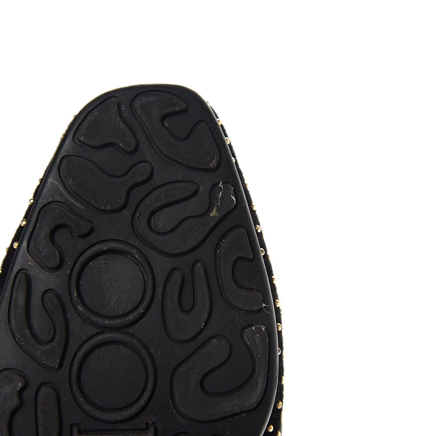 Jimmy Choo Suede Studded Wheel Weekend Slipper 39 Black 8 of 11