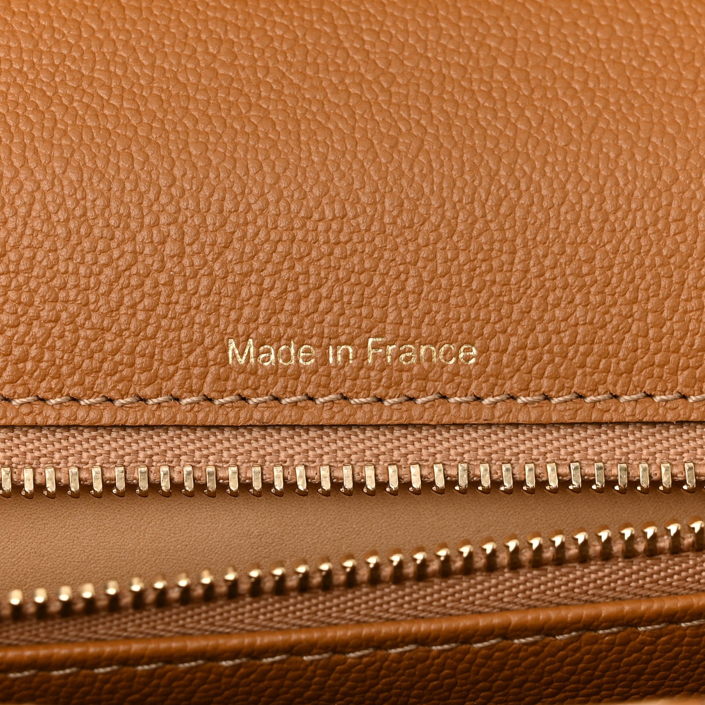 Grained Calfskin MM Brillant Satchel Natural
