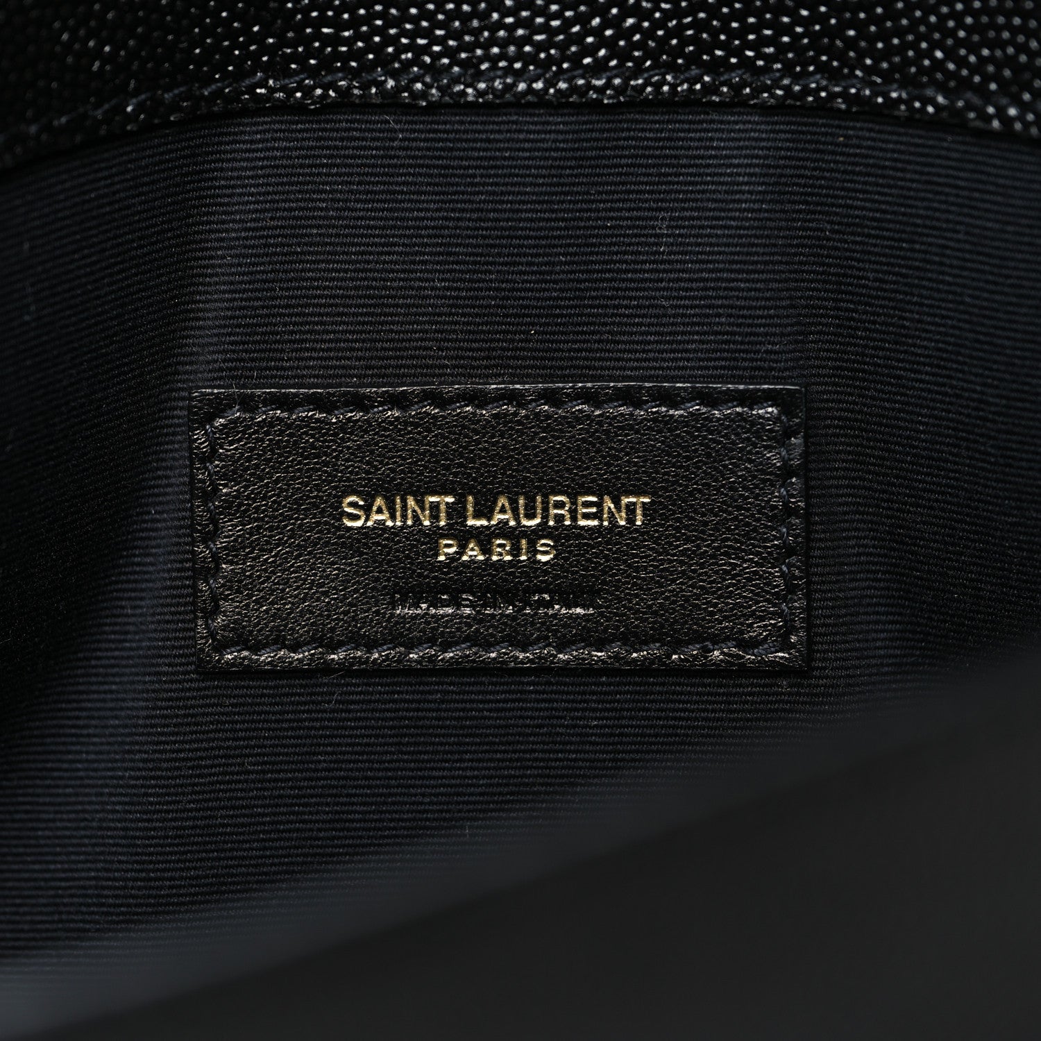 Saint Laurent Grain De Poudre Uptown Pouch Black 6 of 10