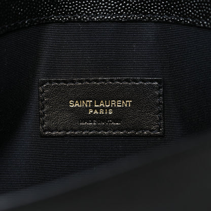 Saint Laurent Grain De Poudre Uptown Pouch Black 6 of 10