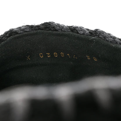 Chanel Cord Braided CC Mules 38 Black 7 of 9