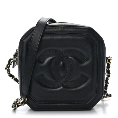 Chanel Lambskin CC Octagon Camera Case Black 1 of 9