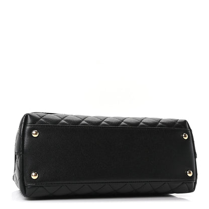 Chanel Caviar Quilted Small Coco Handle Flap Black 4 of 11