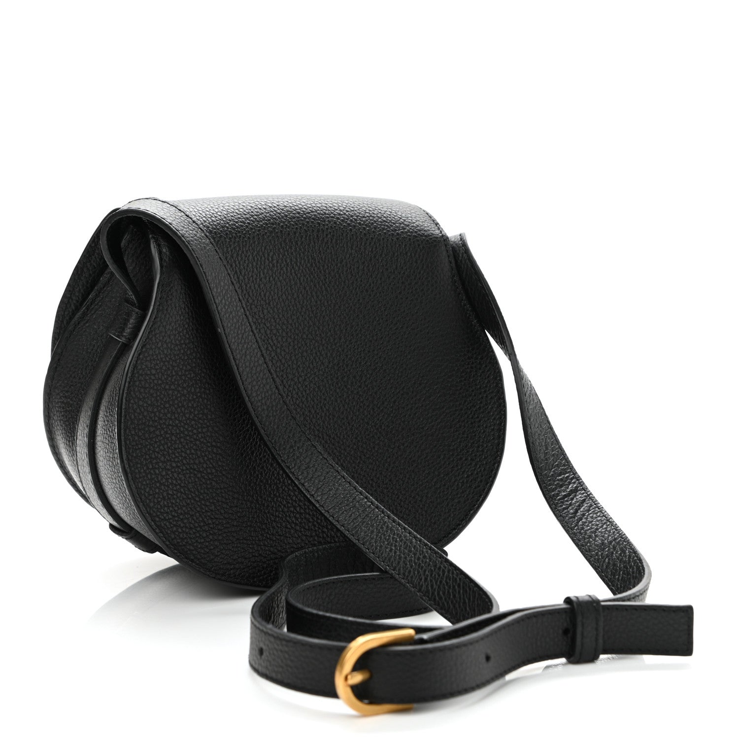 Chloe Calfskin Mini Marcie Round Crossbody Bag Black 3 of 11