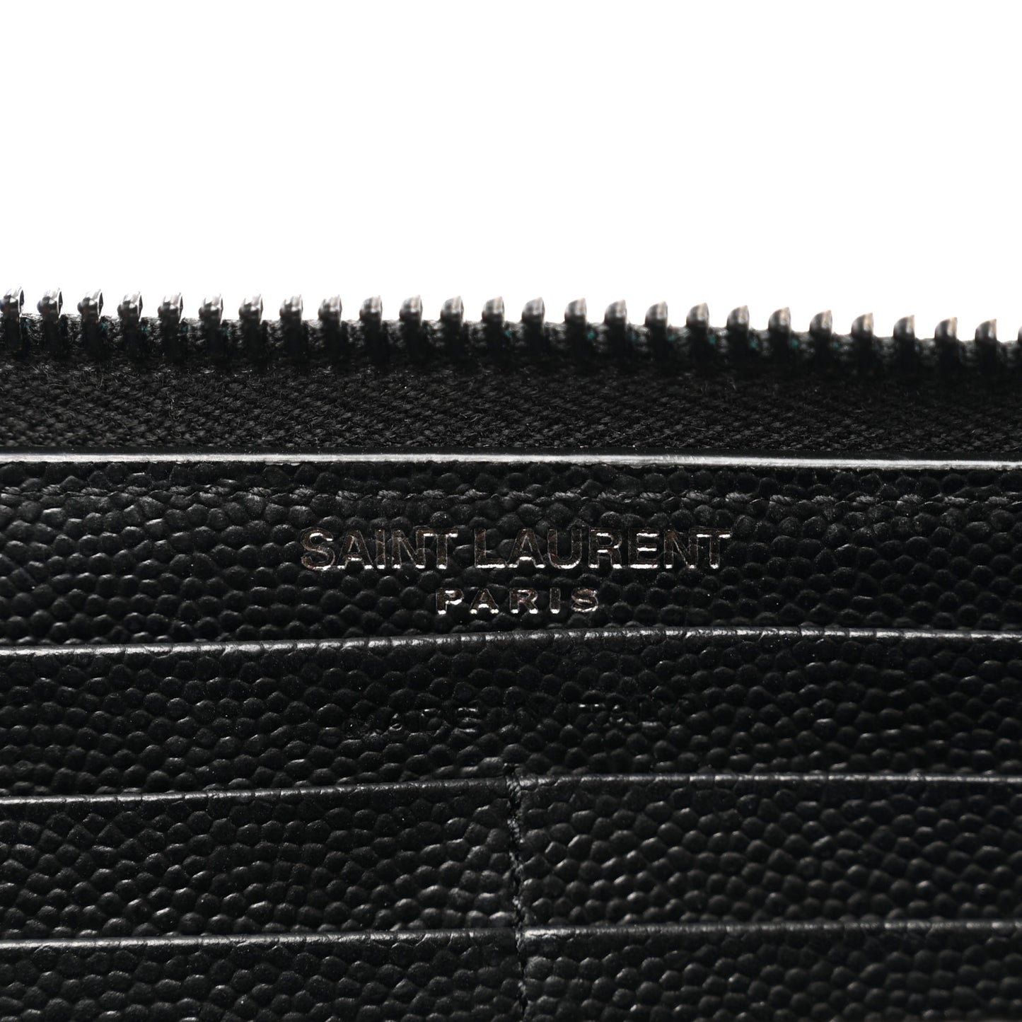 Grain De Poudre Matelasse Chevron Monogram Monochrome Zip Around Wallet Black