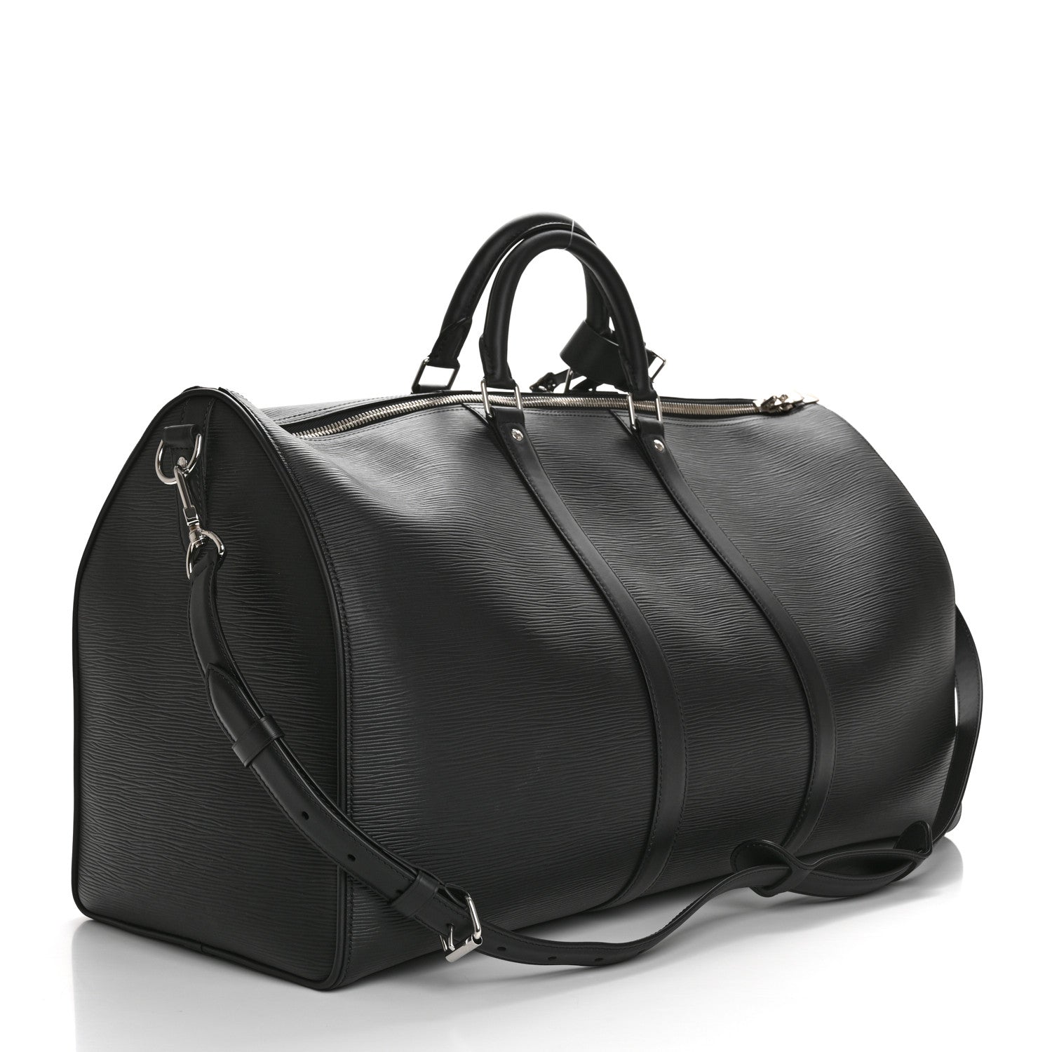 Louis Vuitton X SUPREME Epi Keepall Bandouliere 55 Black 2 of 9