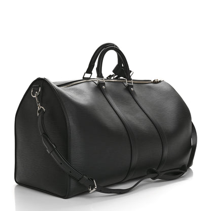 Louis Vuitton X SUPREME Epi Keepall Bandouliere 55 Black 2 of 9
