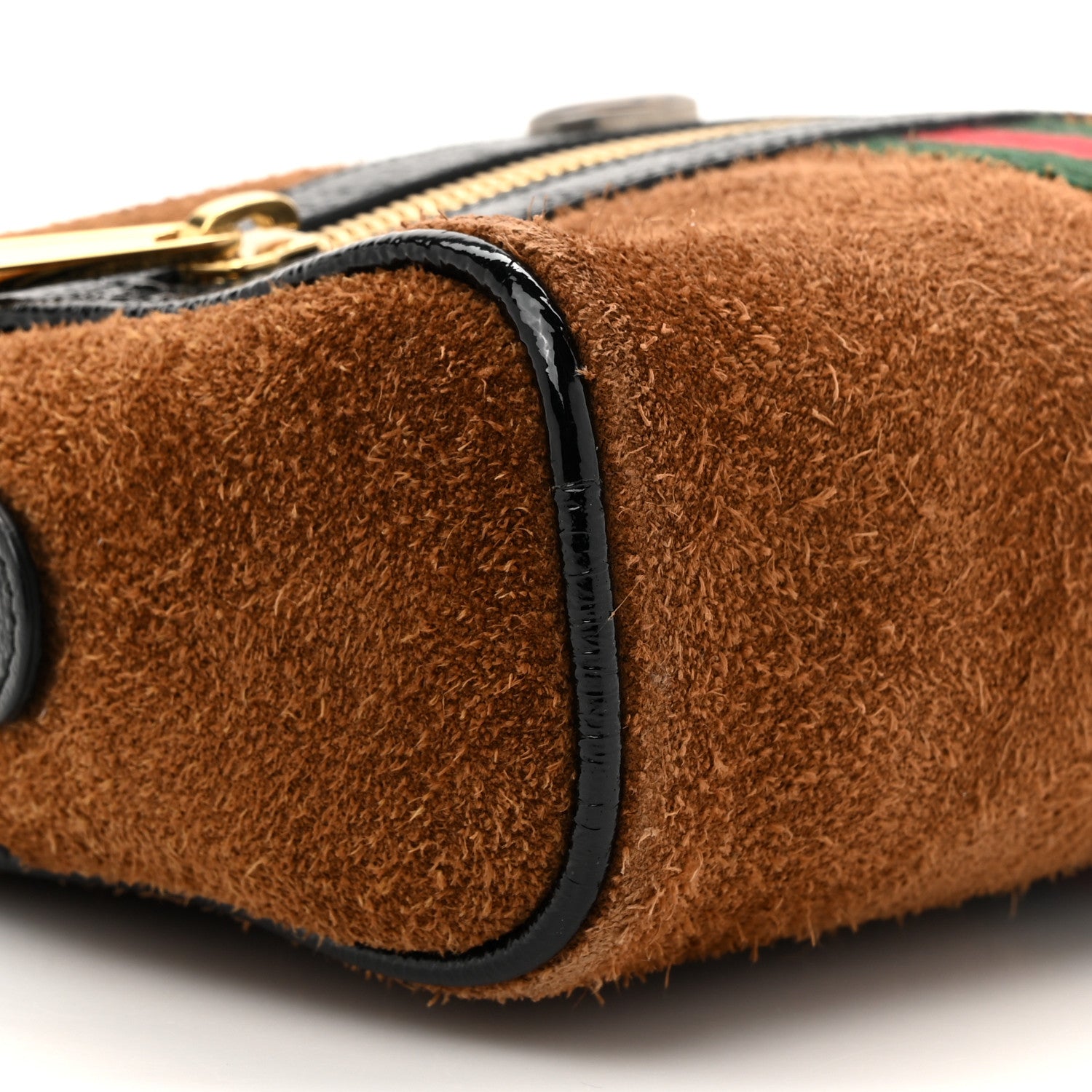 Gucci Suede Small Ophidia Belt Bag 85 34 Brown 9 of 12