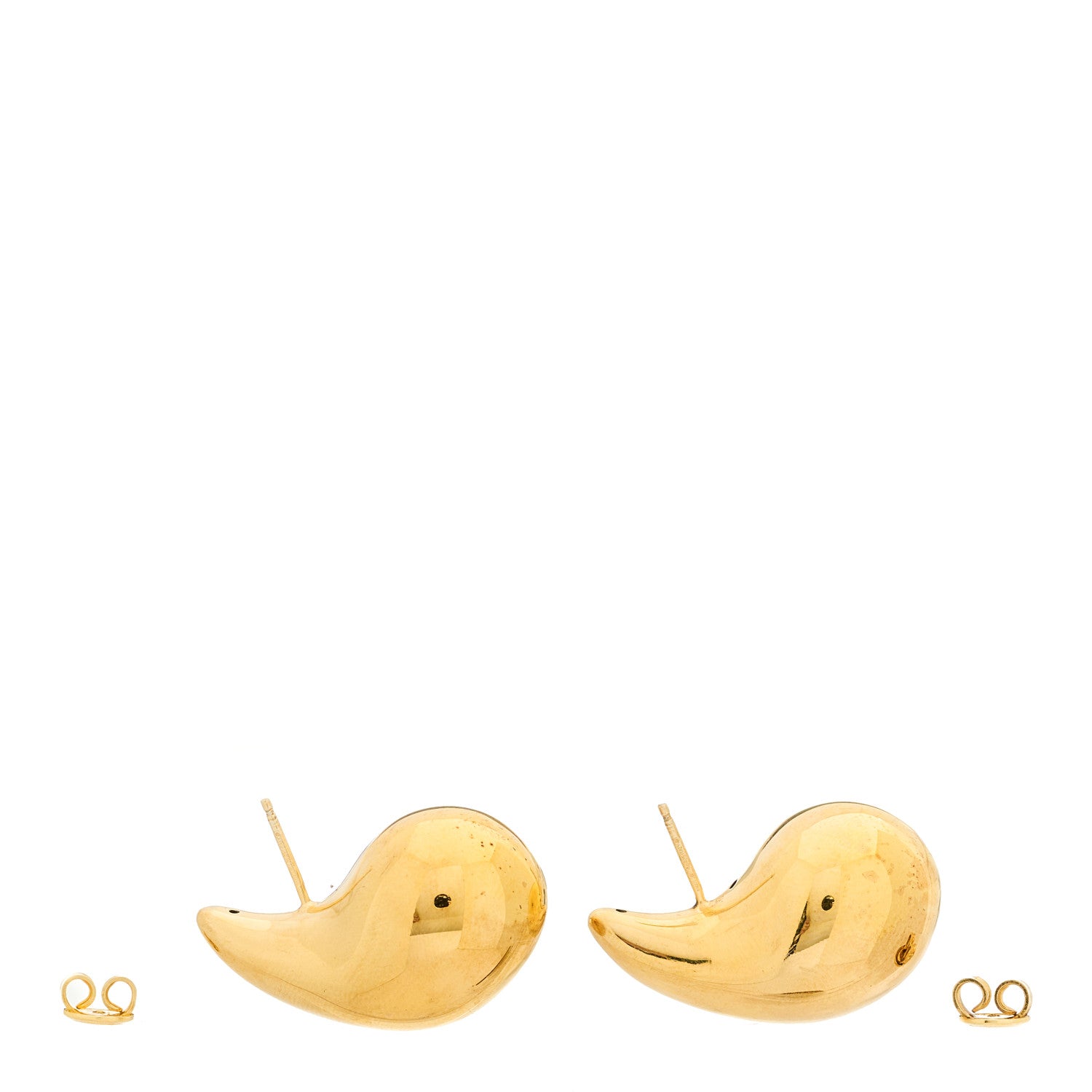 Bottega Veneta Sterling Silver Small Drop Earrings Gold 3 of 7