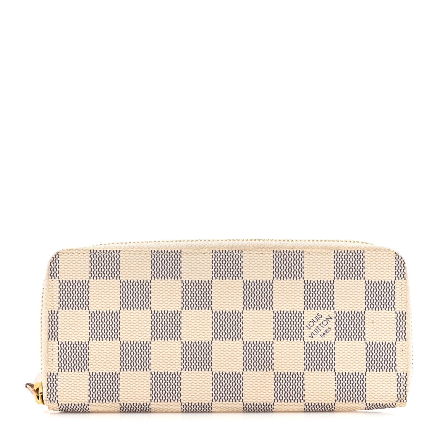 Louis Vuitton Damier Azur Clemence Wallet Rose Ballerine 1 of 12