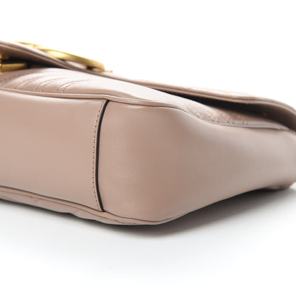Gucci Calfskin Matelasse Medium GG Marmont Shoulder Bag Porcelain Rose 11 of 13