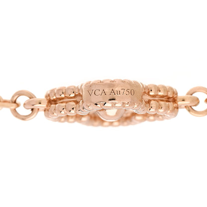 Van Cleef & Arpels 18K Rose Gold 6 Motifs Sweet Alhambra Bracelet 4 of 5