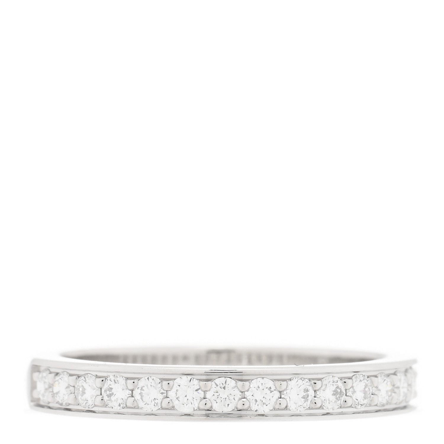 Cartier Platinum Diamond 1895 Wedding Band Ring 48 4.5 1 of 5