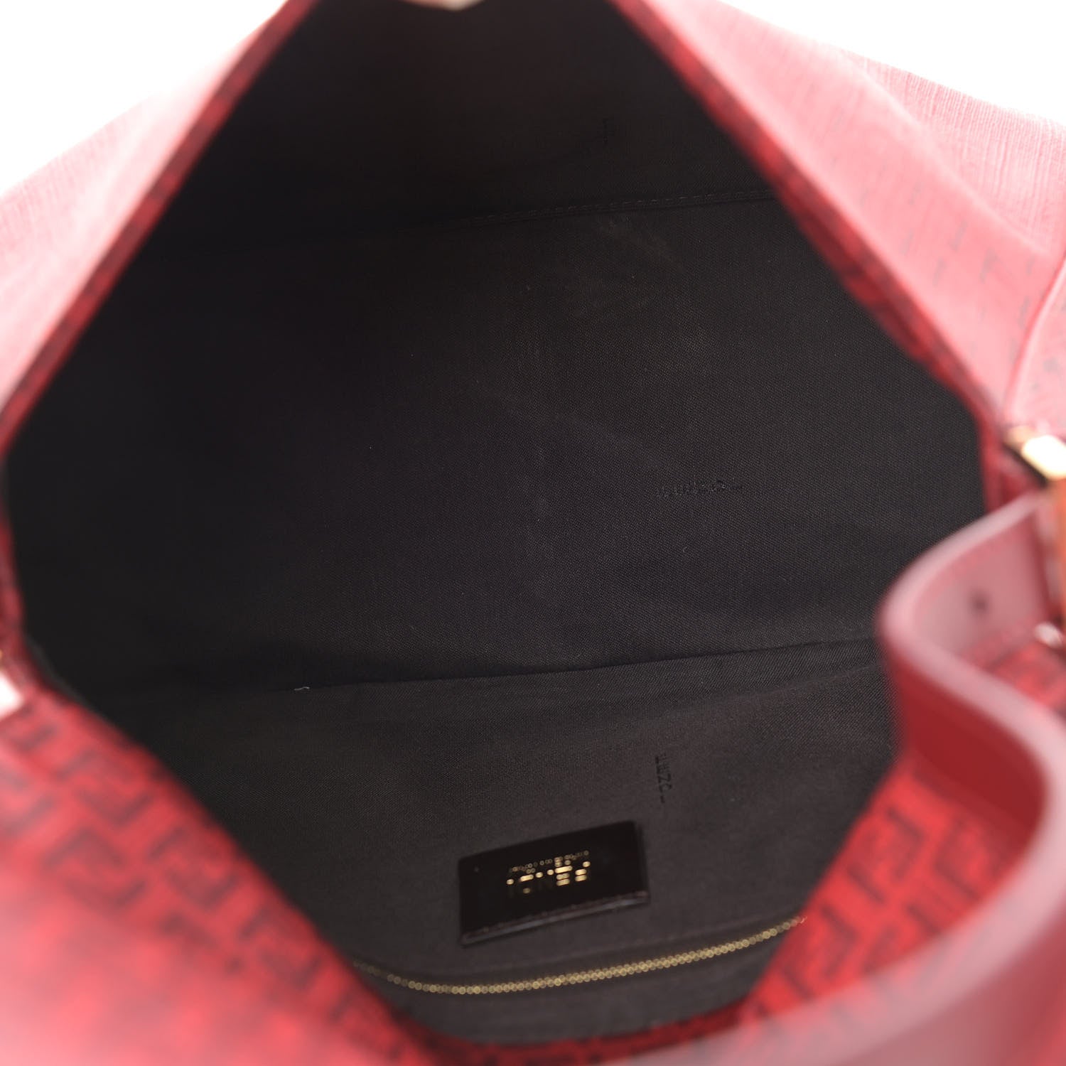 Fendi Zucchino Spalmati Vitello Mama Baguette Bordeaux Rubino 4 of 9