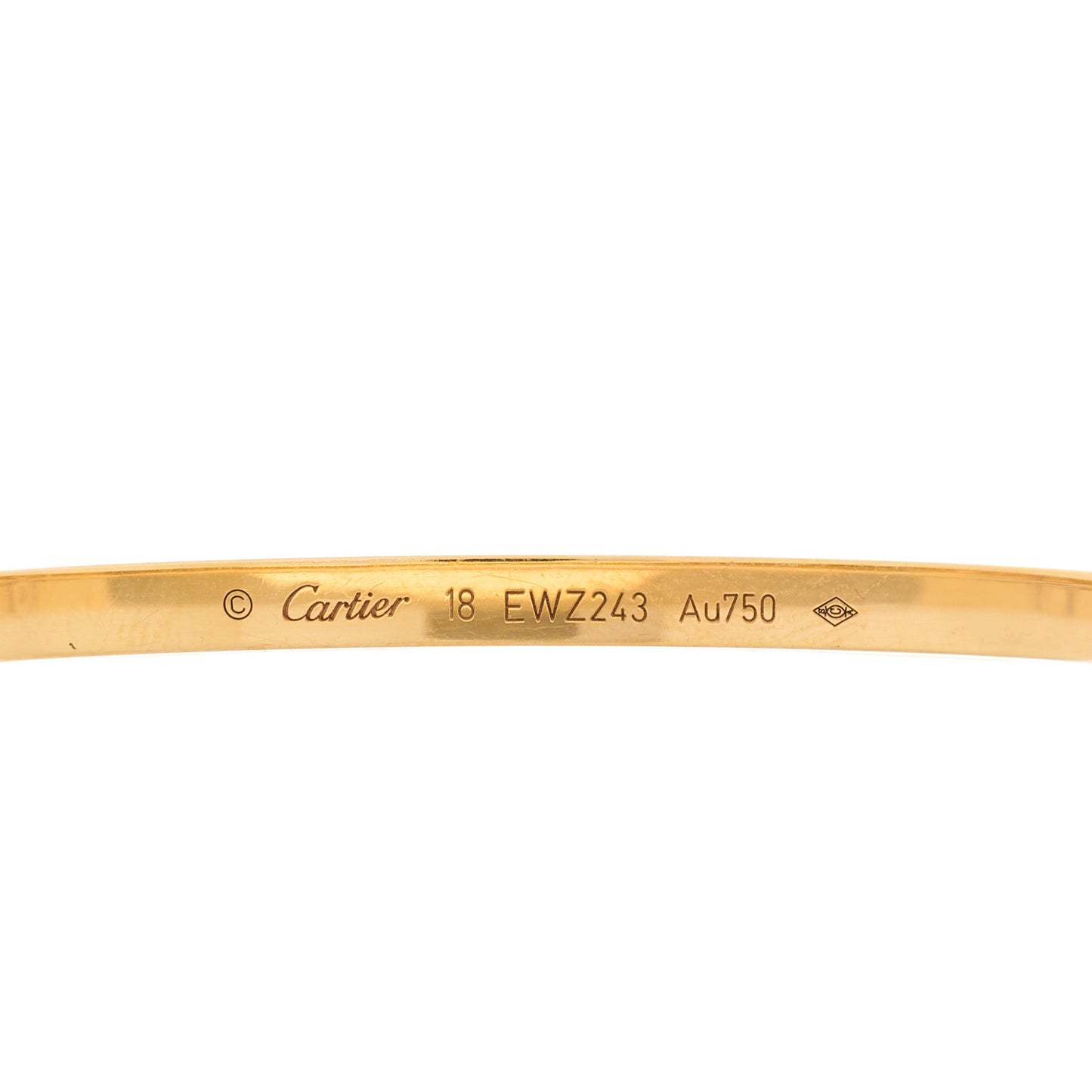 18K Pink Gold Diamond Small LOVE Paved Bracelet 18