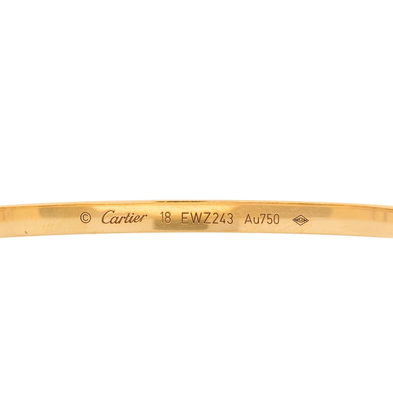 Cartier 18K Pink Gold Diamond Small LOVE Paved Bracelet 18 5 of 6