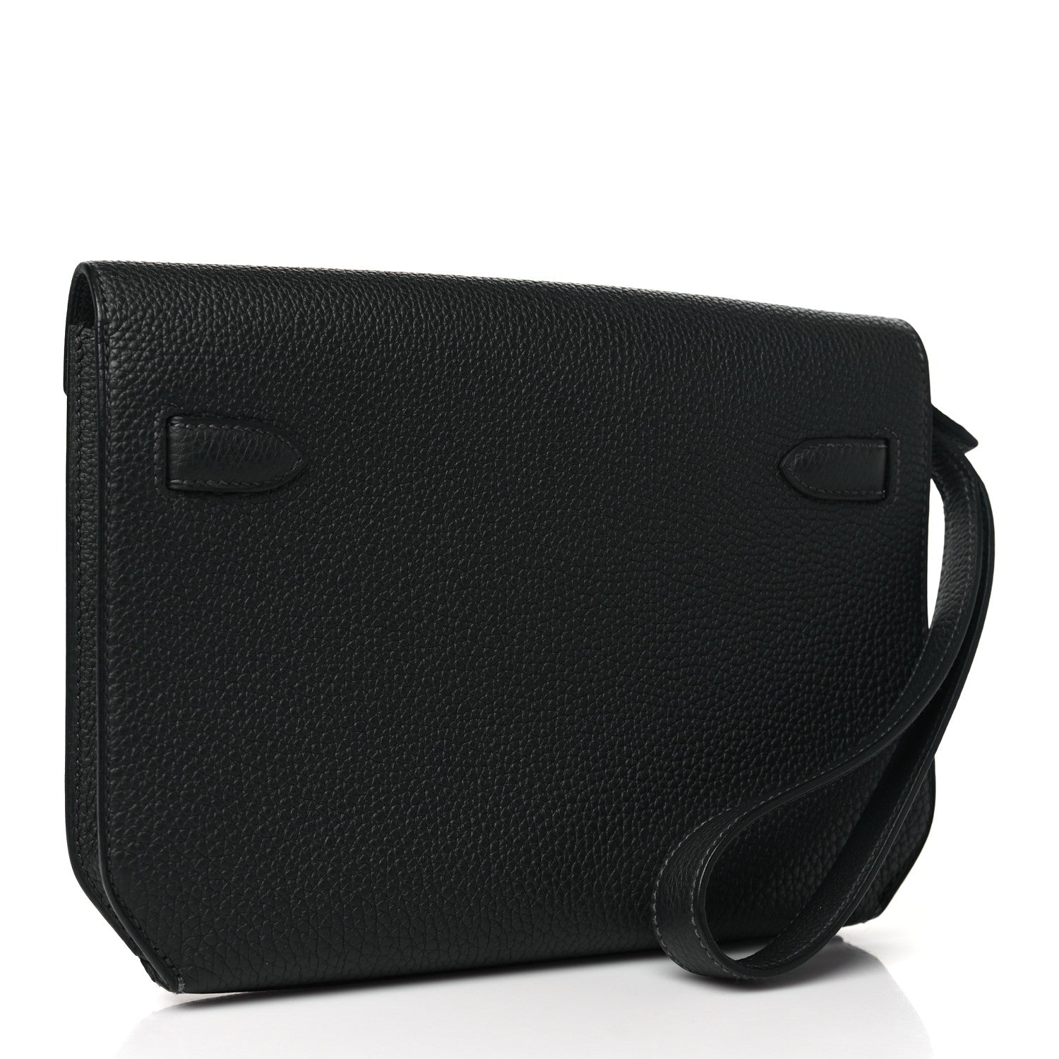 Hermes Togo Kelly Depeches 25 Pouch Black 3 of 11