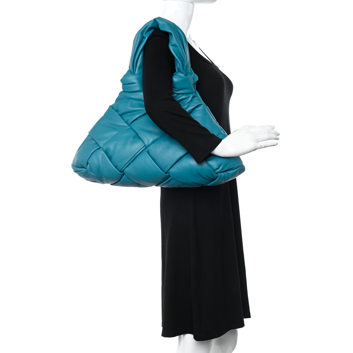Lambskin Padded Lock Tote Blaster