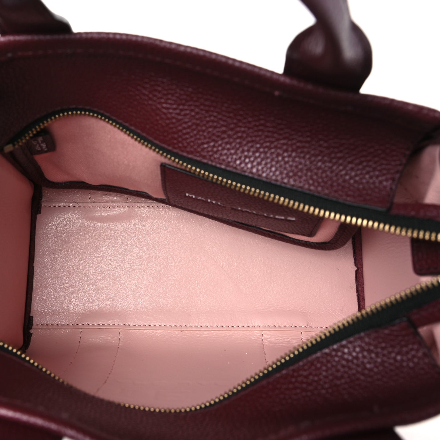 Grained Calfskin Small The Tote Bag Chianti