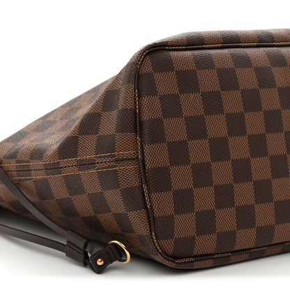 Louis Vuitton Damier Ebene Neo Neverfull MM Rose Ballerine 9 of 11