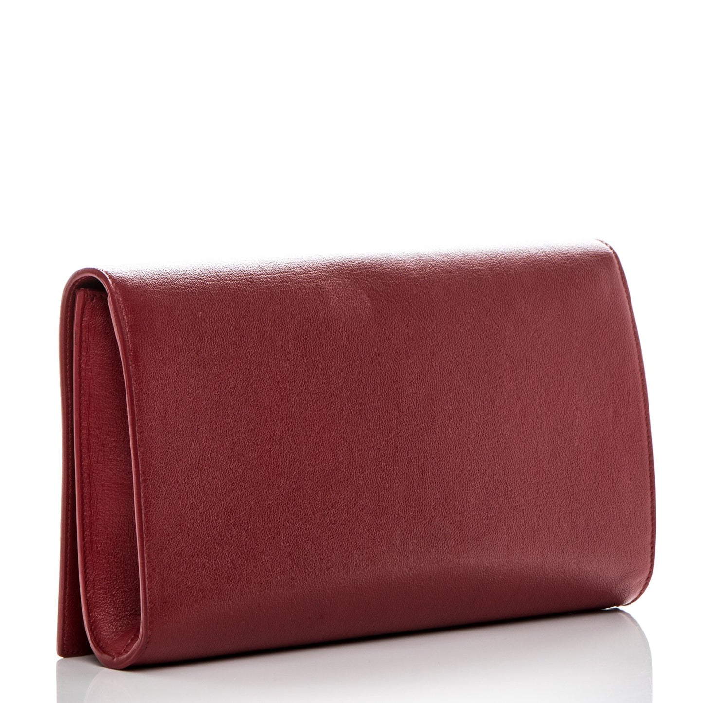 Calfskin Monogram Large Belle De Jour Clutch Red