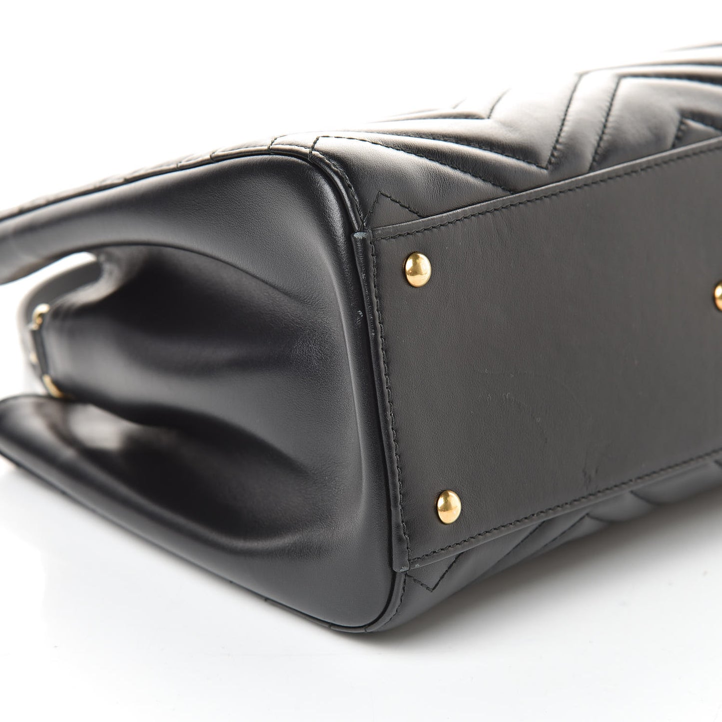 Calfskin Matelasse Small GG Marmont Tote Black