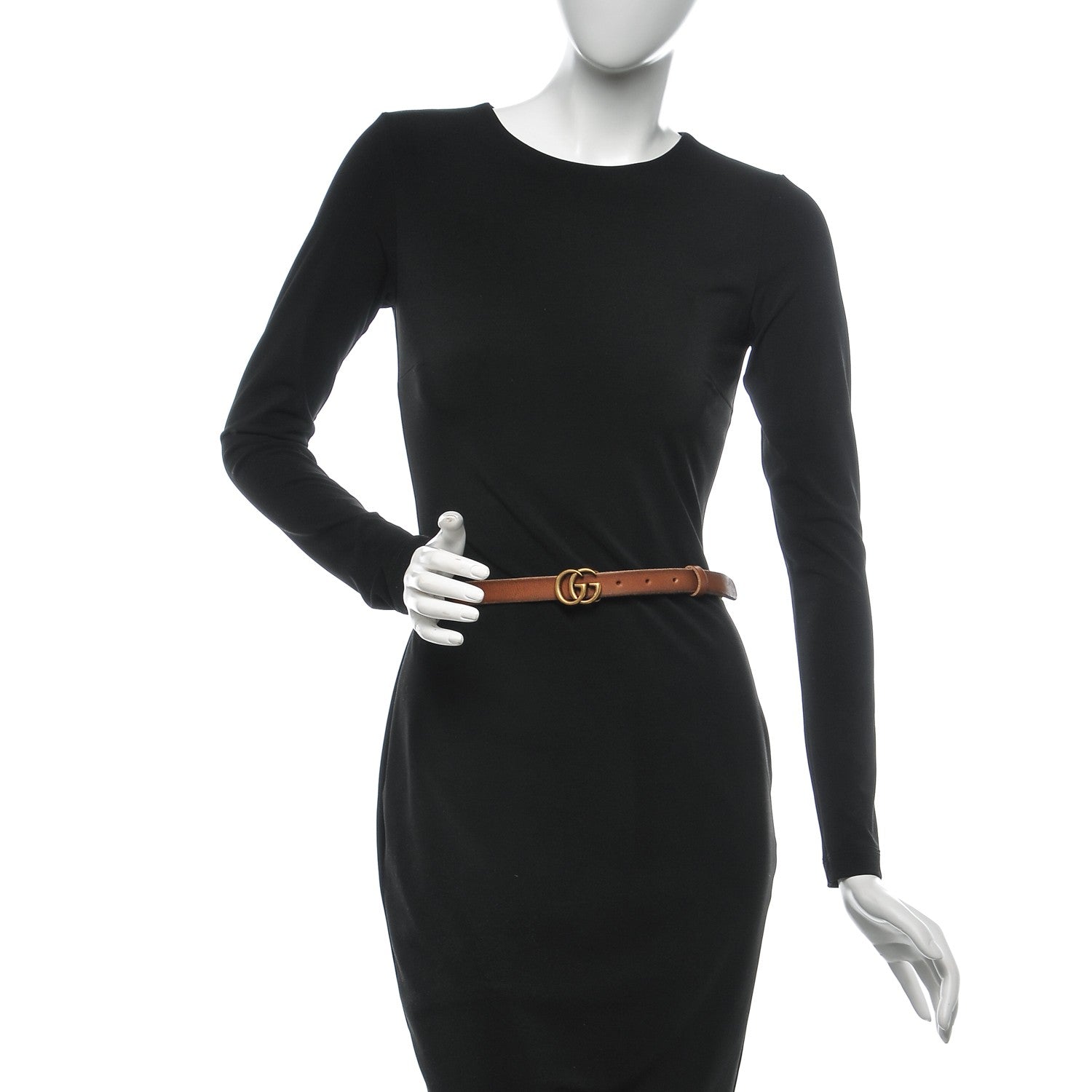 Gucci Faded Calfskin Double G 20mm Belt 85 34 Cuir 2 of 5