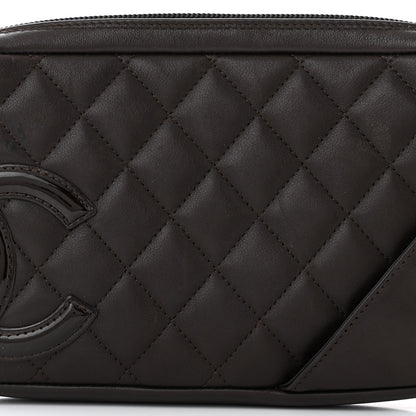 Chanel Calfskin Quilted Cambon Pochette Brown 8 of 11
