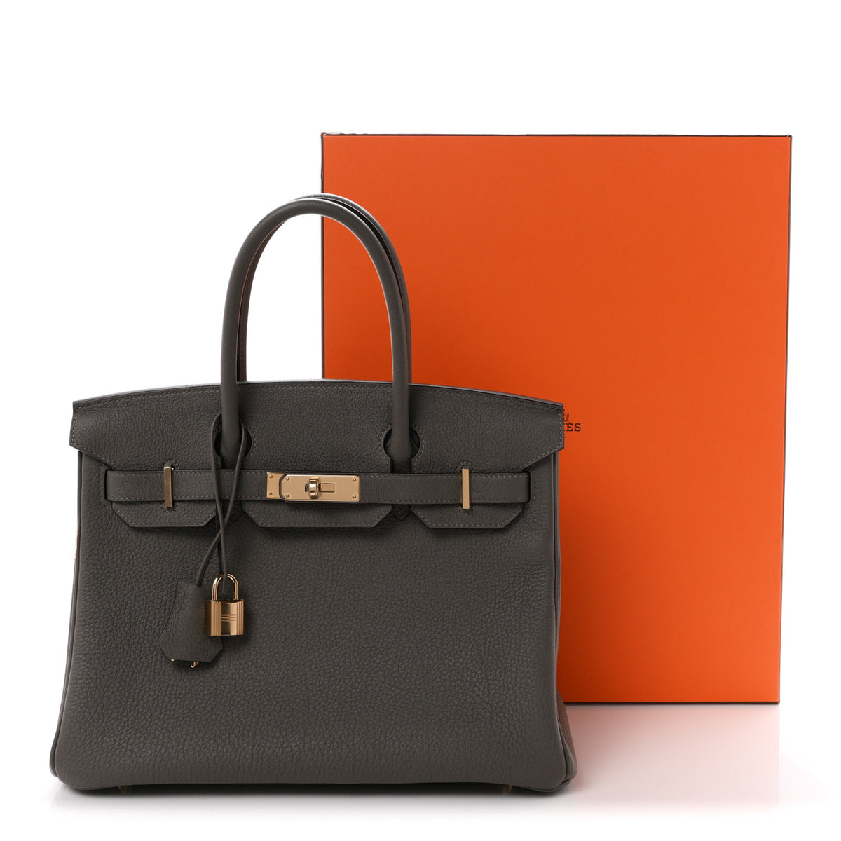 Hermes Togo Birkin 30 Gris Meyer 11 of 11