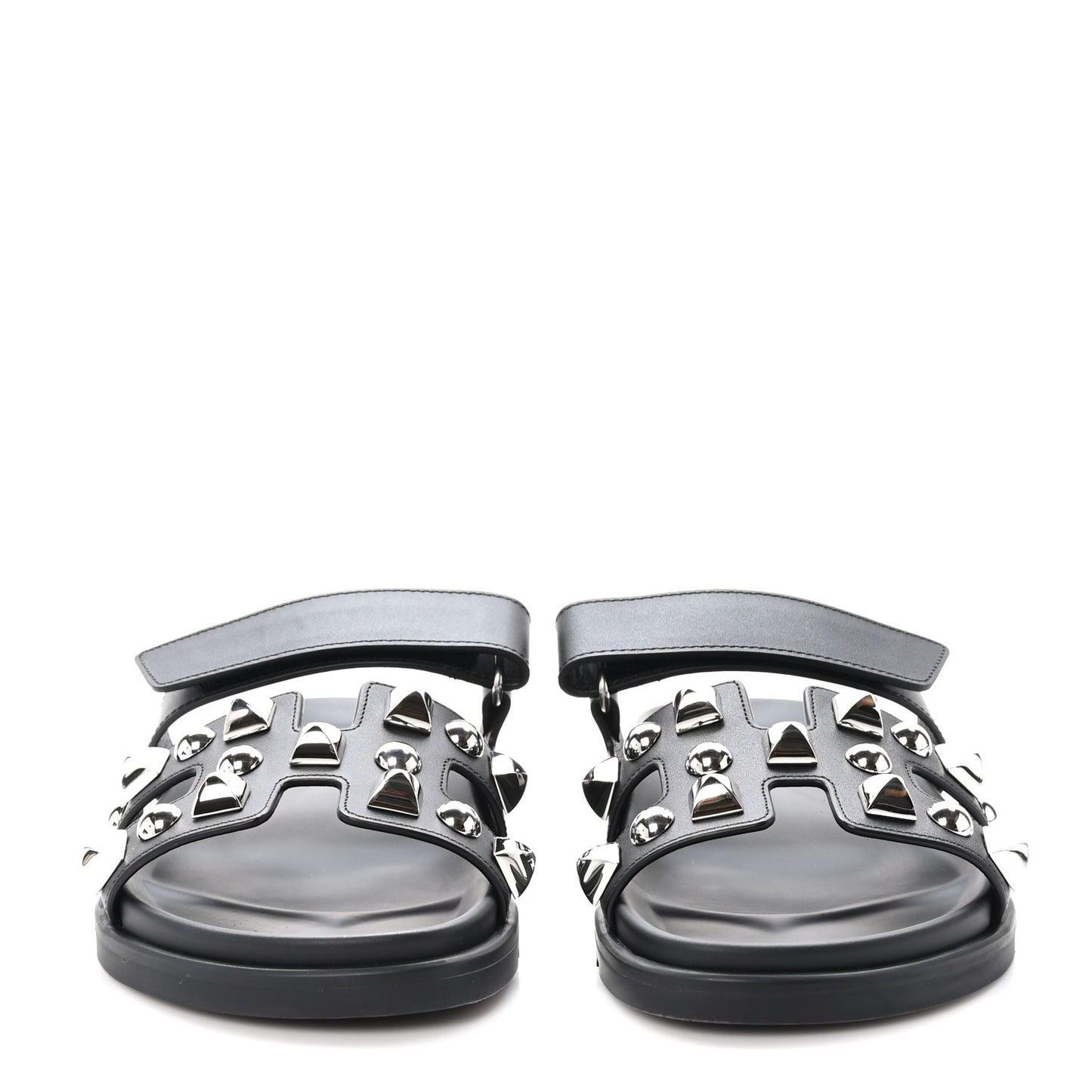 Calfskin Medor Studded Womens Chypre Sandals 40 Black