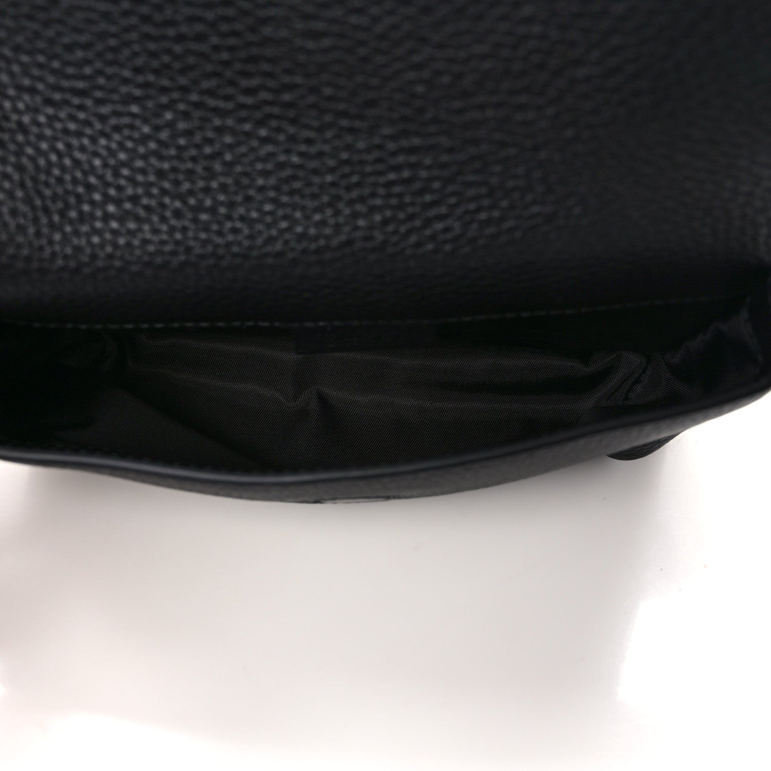 Gucci Pebbled Calfskin Soho Flap Belt Bag Black 5 of 11