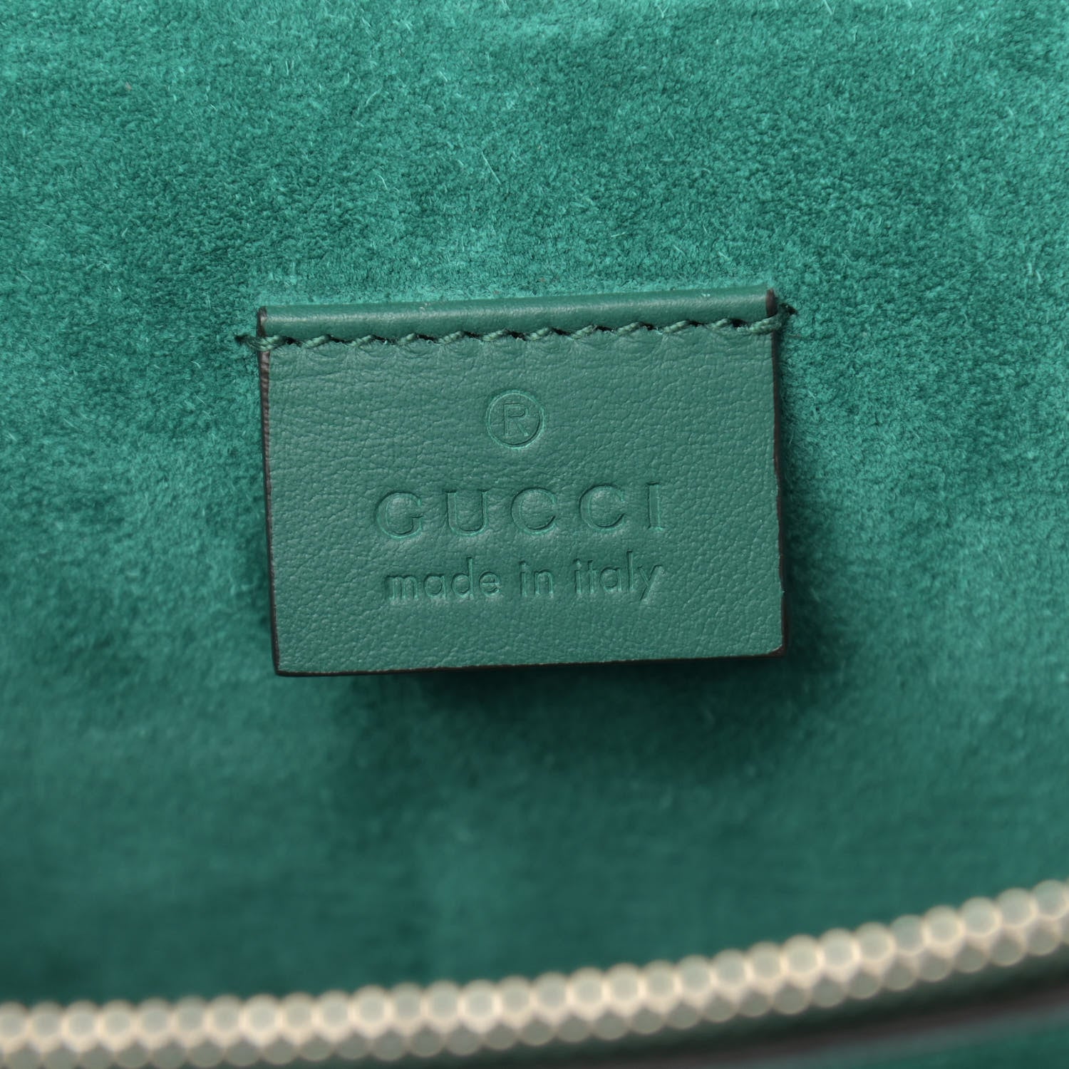 Gucci GG Supreme Monogram Embroidered Medium Dionysus Shoulder Bag Emerald 6 of 11