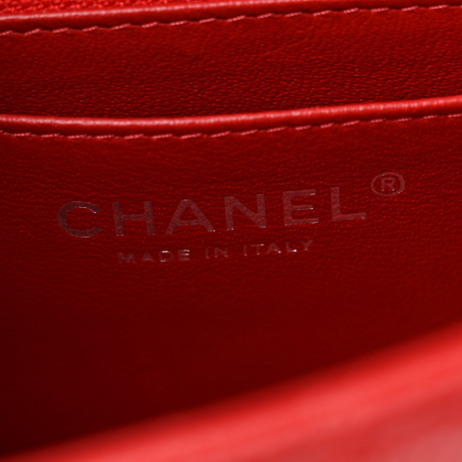 Chanel Caviar Quilted Mini Rectangular Flap Red 6 of 11