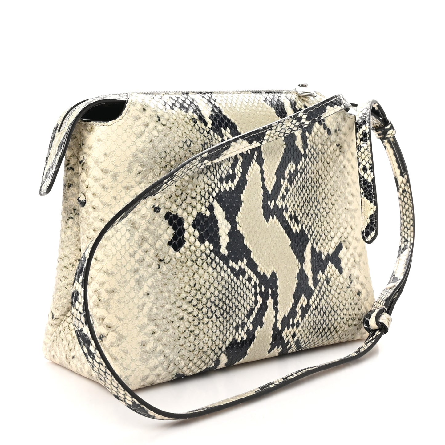 Python Embossed Lina Bag Natural
