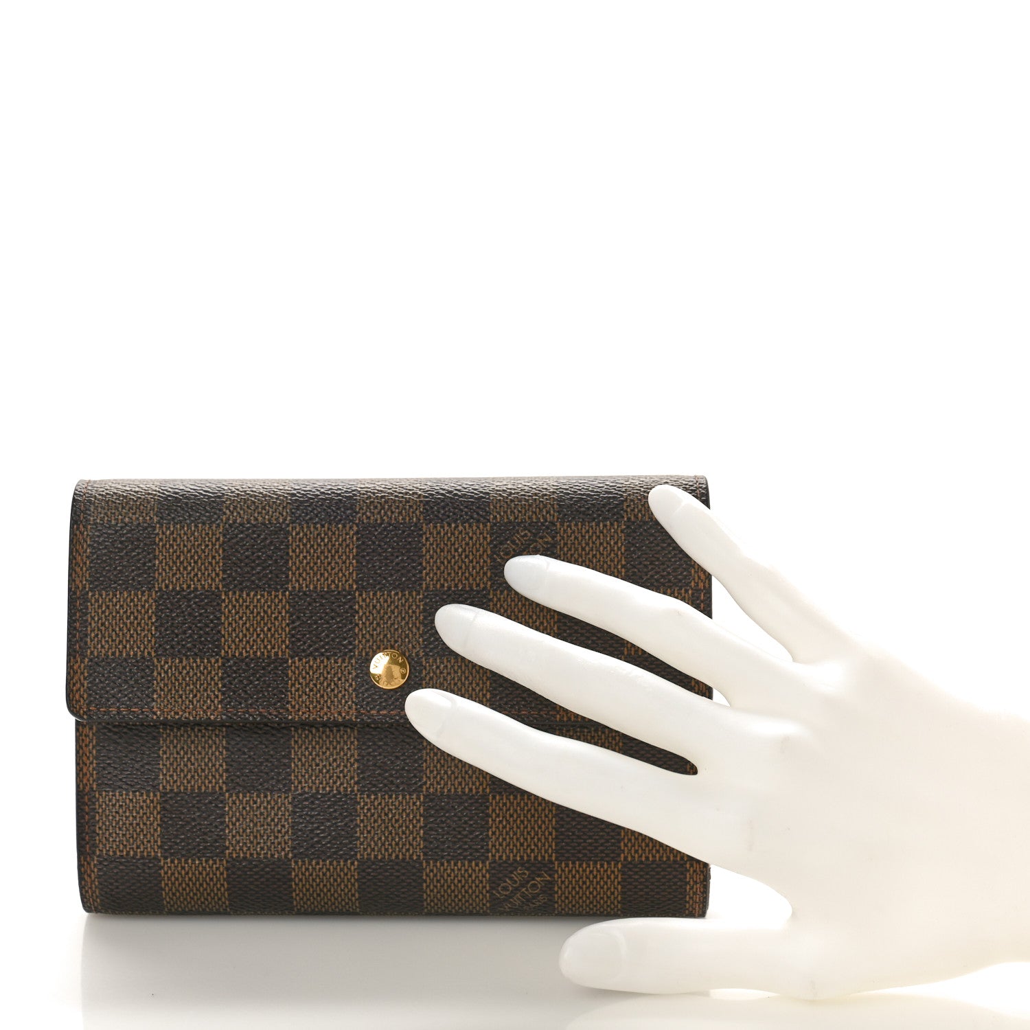 Louis Vuitton LOUIS VUITTON Damier Ebene Porte Tresor Etui Papier Wallet 2 of 9