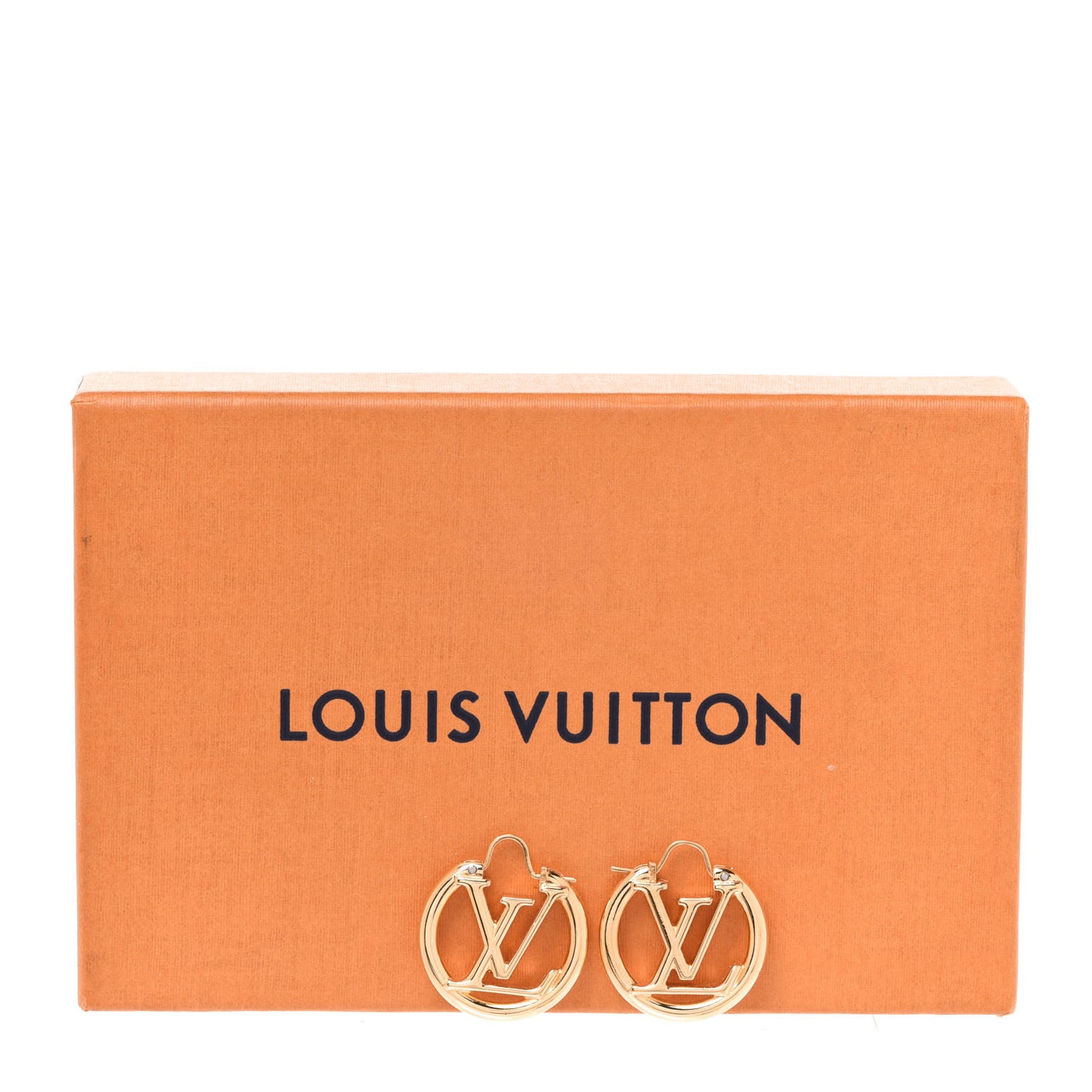 Metal Small Louise Hoop Earrings Gold
