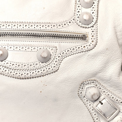 Balenciaga Agneau Giant Brogues Hardware Mid Day White 8 of 29
