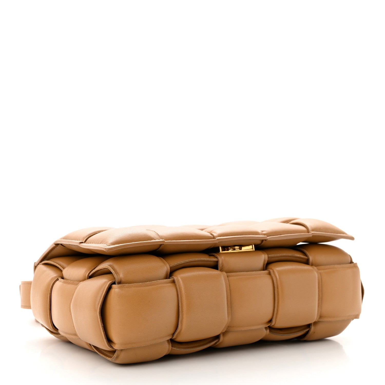 Bottega Veneta BOTTEGA VENETA Nappa Maxi Intreccio Padded Cassette Crossbody Bag Caramel 4 of 15