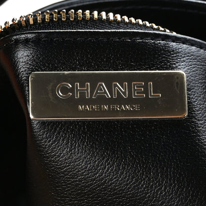 Chanel Patent Calfskin Quilted Mini 31 Shopping Bag Pink Black 9 of 10