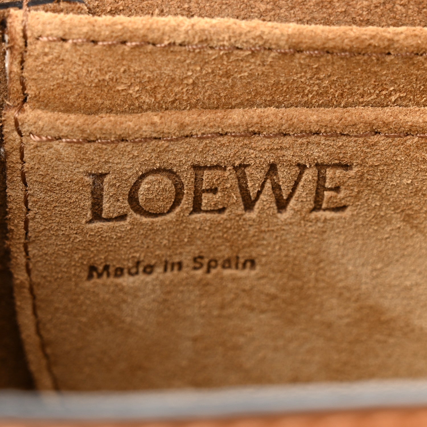 Loewe Grained Calfskin Mini Gate Crossbody Bag Caramel Pecan 6 of 9