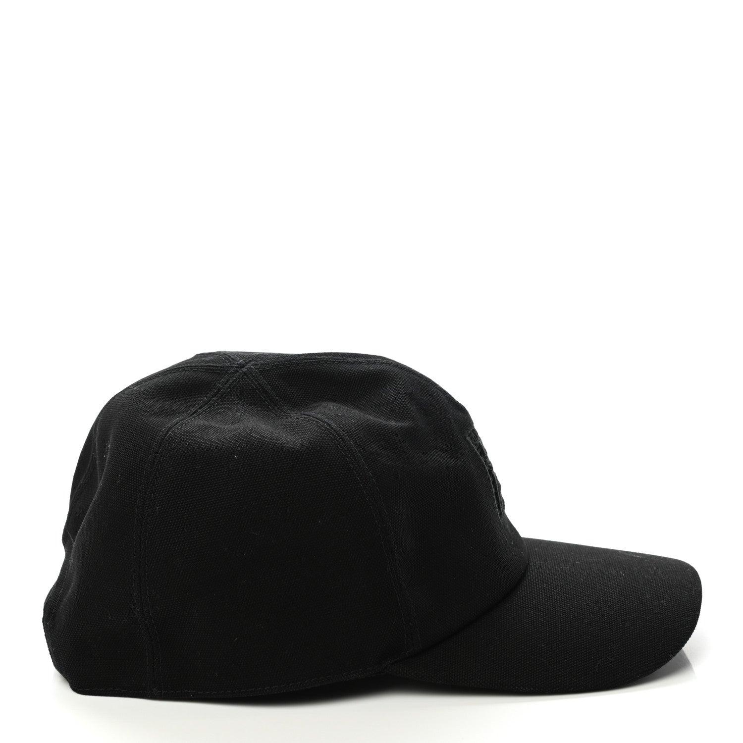 Fendi Cotton FF Ajour Embroidered Baseball Hat 58 Black 6 of 8