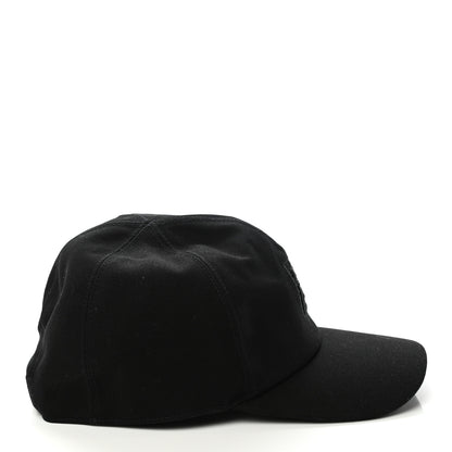 Fendi Cotton FF Ajour Embroidered Baseball Hat 58 Black 6 of 8
