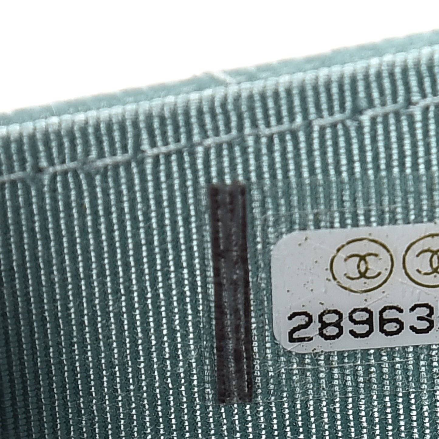 Caviar Quilted Flap Card Holder Wallet Light Blue