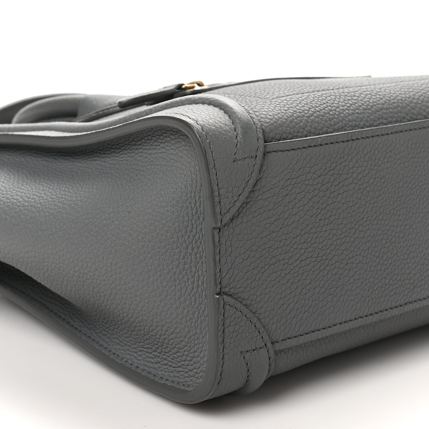 Celine Baby Drummed Calfskin Nano Luggage Kohl 9 of 10