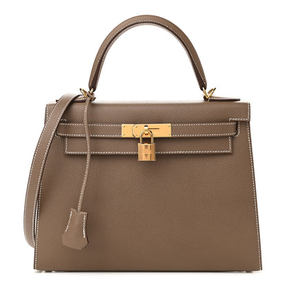 Hermes Epsom Kelly Sellier 28 Etoupe 1 of 11