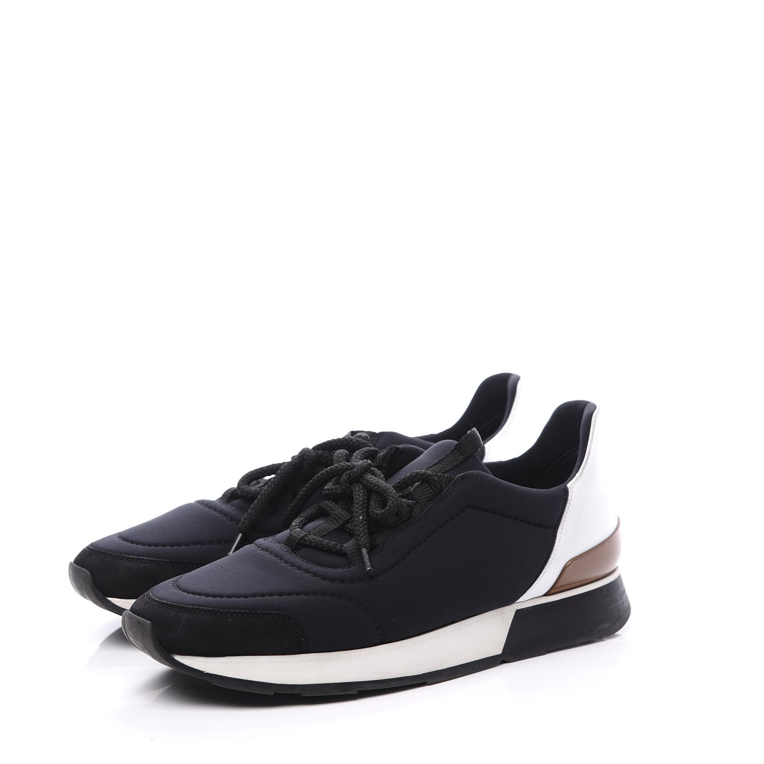 Hermes Technical Canvas Womens Miles Sneakers 39 Marine White 2 of 10