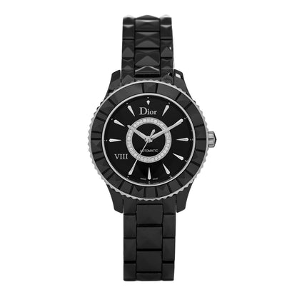 Christian Dior Stainless Steel Ceramic Diamond 38mm Dior VIII Automatic Watch Black 1 of 5