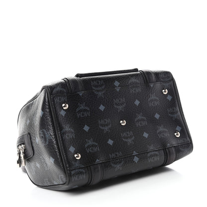 MCM Visetos Small Boston Bag Black 4 of 11